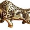 1Pc Creative For Keychain Brass Wall Street Bullfighting Key Ring Pendant Vintage Copper Lucky Bull Keychain Charm Chinese Feng Shui Hanging Jewelry Decor for your Keychain Without Ring-B0CC269TJ3