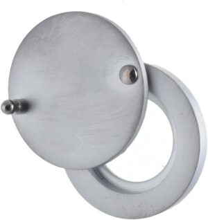 [1 Pcs] Door Magic Eye -Door Viewer 35-50mm - ZP-103-4.5 Cm length (Silver)-B0DXFWLJDN