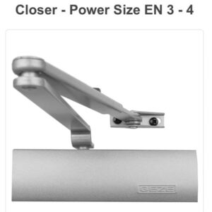 GEZE V-arm for TS1500 with mechanical latch ART.101815 SILVER For Doors till 80K-B0DWKS2PWJ