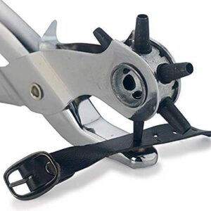 Made of Metal - Leather Hole Punches Puncher for Belt, Saddle, Tack, Watch Strap, Shoe, Fabric, Paper, Eyelet - Easily Punches Perfect Round Holes,-B0D7WHLRV9