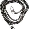 MySouq-Store 110 cm Purse Chain Strap, DIY Iron Flat Handbag Chain Strap with Metal Buckles, Shoulder Cross Body Replacement Straps for Women Bag Purse 108 Gram-B0DWQM9DWF