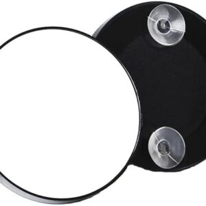 [1Pcs - 9Cm Diameter +1 Tweezer ] Small Makeup Mirror Magnifying Mirror With Two Suction Cups For Outdoor - Germany قطر 9 سم فقط - صغيره (15 X)--B0DY9VKSCK