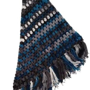 Handmade Crochet Shall Scraf in Mix Colourful Cape Shawls Wraps Granny Womens Coat Sweater (XXL) 220 * 185cm شال كتف للسيدات مصنوع يدويا من خيوط الكروشيه بطول 220 سم ِ Apro-B0DVDQ2LG1