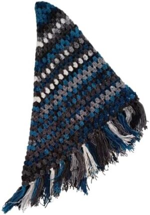 Handmade Crochet Shall Scraf in Mix Colourful Cape Shawls Wraps Granny Womens Coat Sweater (XXL) 220 * 185cm شال كتف للسيدات مصنوع يدويا من خيوط الكروشيه بطول 220 سم ِ Apro-B0DVDQ2LG1