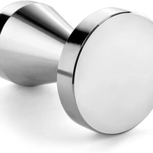 41uXc7dGm0L._AC_SL1200_ 5.4 Kilos- Coffee Tamper, Stainless Steel Espresso Coffee Bean Press Base Espresso Tamper 51mm & 35mm Tool (Silver)-B0CVS2VZ18