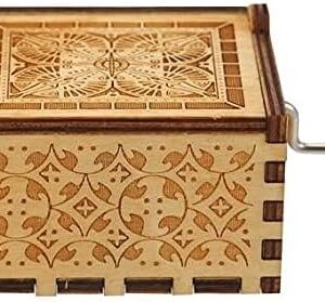 (1 PC) I Love You Daddy Three Thousand Times Handcrafted musicbox Color Brown Wooden-B0C7RJ2ZNY