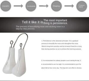 (1Pcs)  Nose Shaping Corrector Bridge Lifting Up Nose Straightener Nose Shaper Clip Nose Lift-Up Shaper Silicone Nose Lifter (Pink, Normal)-B0DF7CGZ2L