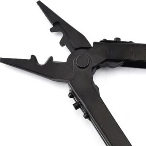 Multifunction Folding Pliers Stainless Steel Bottle Opener Screwdrivers Outdoor Crimper Wire Cutter Pocket Multi-Tool For Car Office Home Bic and More with Belt Holder-B0DVQ5DH2R
