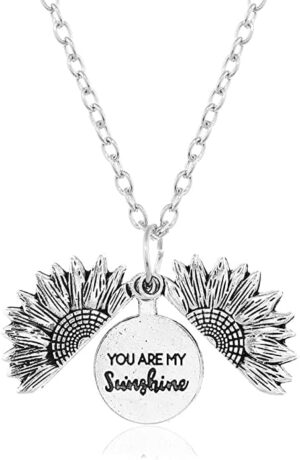You are My Sunshine Gifts-Sunflower Necklace with You are My Sunshine Music Box, for Girlfriend, Daughter, Wife, Mother, Lover, Granddaughter-B0BSR84ZTD