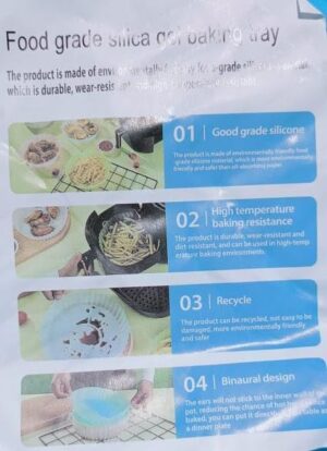 Generic Silicone Air Fryer Plate, AirFryer Plate 25 cm Size, Random Color MAy apply-B0DWPGJDYM