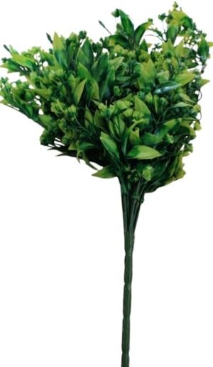 [1PCs -As Shown -18 Green Branches ] Artificial Flower DIY Wedding Colorful Flower Bouquet Plastic Plants Fake Flowers For Garden Porch Window Home Room Table Decor (TU11225)-B0DWT8788R