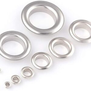 511RMpZQxyL._AC_SX569_ 100 Sets Metal Eyelet Grommet Ring Kit for Garment Canvas Sewing Accessories Silver - (Dia. 4mm)-B0C2HW3WYB