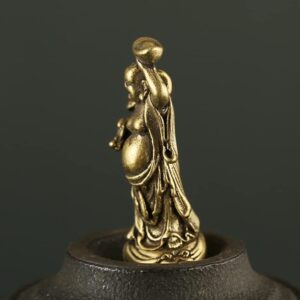 512cXDvr5nL._AC_ 1pcs -Copper Maitreya Buddha Miniatures Figurines Pocket Brass Small Statue Ornaments Home Decor Craft for Living Room Desk Decoration-B0C7333QQ4