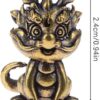 1Pcs as shown in Pic, Small Shape Brass Fortune Chinese Feng Shui Antique Coins Keyring Good Fortune Soild Gourd Keychain Wealth Success Jewelry, See Dimensions Befor Buying-B0DRDXRRXS