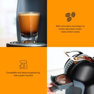 Coffee Filters - For Dolce Gusto Coffee Capsule Plastic Capsule Refillable Reusable Compatible with cafe Dolce Gusto Refill Cup Use 150times (1pcs BLACK)-B0DJ97MWMF
