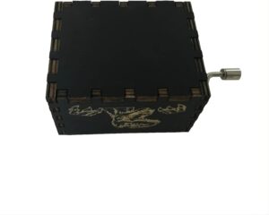 1pcs Music box Black addition Park - Music Box Hand-Cranked Music Box-B0D9ZLKPHF