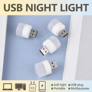 4 / USB Plug Night Light Mini USB Small Book Lamps LED Reading Light Eye Protection Desk Lamp for Bedroom Household Bedside-B0BY2Z1M7C