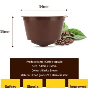 51AZfsMbASL._AC_SL1210_ Coffee Filters - For Dolce Gusto Coffee Capsule Plastic Capsule Refillable Reusable Compatible with cafe Dolce Gusto Refill Cup Use 150times (1pcs BLACK)-B0DJ97MWMF