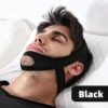 [1 PC] Tcare 1Piece Snoring Chin Strap Adjustable Anti Snore Chin Strap Support Stop Snoring- Natural and Instant Snore Relief Jaw Belt [Black]-B0DWZKZ22D