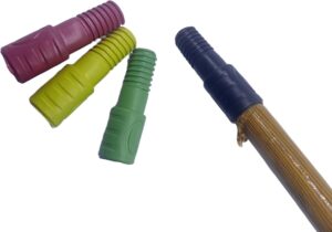 Plastic Broom Connector 5 Pieces - Multi Color - وصلة لاصلاح يد المكنسة والادوات النظافة المتعددة بسهولة-B0DWPSKPDW