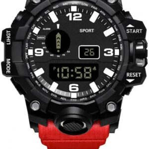 Men's LED Digital Watch Men Sport Watches Fitness Electronic Watch Multifunction Military Sports Watches Clock Kids Gifts [BlueXBlack]-B0D2BR9123