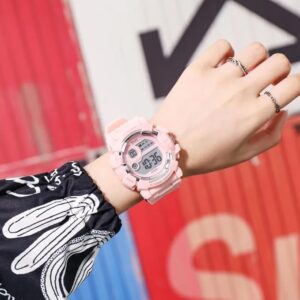 [1Pcs] Kids Watches Fashion Luminous Waterproof Alarm Clock Watches Boys and Girls Student Smart Electronic Watch Gift-B0DX41Z7MN