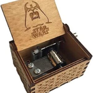 Notherss Wooden Hand Crank Star Wars Mechanical Music Box Gift-B09Y1YCXV1
