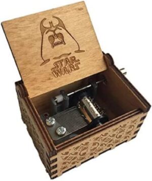 Notherss Wooden Hand Crank Star Wars Mechanical Music Box Gift-B09Y1YCXV1