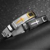 1Pcs - Cross Stainles Steel Mesh Belt Bracelet Fashion Men's Wrist Bracelets On Hand Classic Bracelet Adjustable Jewelry MAx 21Cm-B0DL2DLSWK
