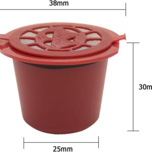[1PCS+Brash+Spoon] Reusable Capsules Refillable Coffee Pod for Capsule for Coffee Machine Color As Shown-B0DJ98FM72
