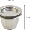 [1 Cpsuls Stainless ] For Reusable Coffee Capsule Stainless Steel Rich Crema Espresso Refillable Filters Pod Fit Inissia Pixie Essenza Mini-B0DC5KYMXC