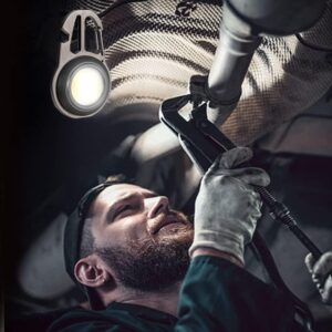 LED Small Flashlight,Multifunctional Mini Work Light,1000Lumens Bright Rechargeable COB Keychain Flashlights,7 Light Mode Portable Pocket Light with Screwdriver Bottle Opener for Outoor-B0DLBGTFQS