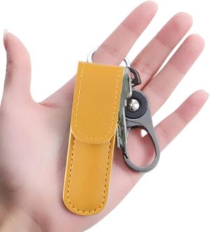 6 Pieces Stainless Steel Ear Wax Removal Kit, Reusable Ear Cleaning Tool, Ear Wax Cleaner, Ear Curette with Leather Storage Bag1 (Random Color)-B0DY7GVDZ2