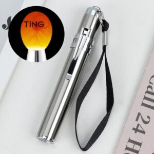 Handheld Medical Flashlight Egg Candler Tester Bright Cool LED Light Candling Lamp For All Chicken Dark Quail Duck Canary Eggs-B0DJDPHTR8