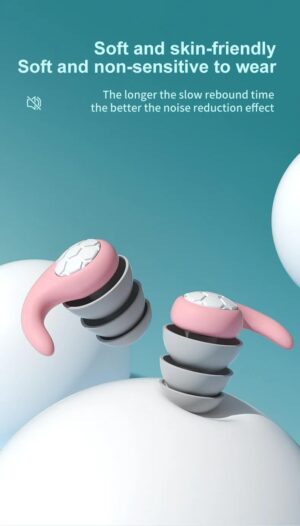 1 Pair Triple Layer Silicone Noise Cancelling Earplugs Suitable for Sleep Swimming Waterproof Noise Filter Creating Random Color-B0DWVB6X7S