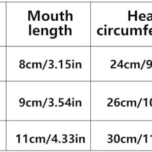 [1Pcs ] [ Random Color ] Dog Adjustable Soft Pet Puppy Mouth Cover Mask Pure Color Anti Biting Muzzle (Small)-B0CF7J8FW4