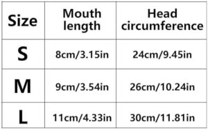 [1Pcs ] [ Random Color ] Dog Adjustable Soft Pet Puppy Mouth Cover Mask Pure Color Anti Biting Muzzle (Mediam)-B0CF7TCTZH