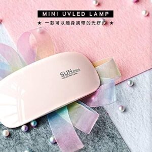 1PCs - 6W LED Nail Dryer Curing Light Portable Quick Drying Manicure/Pedicure 2 Timing Setting 45s/60s UV with USB (Pink) ‎13.1 x 6.7 x 1.9 cm; 68 g-B0DD366V1C