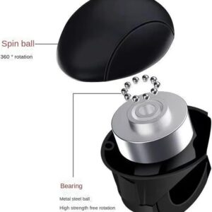 51Q51tZMOvL._AC_SL1000_ ANER Steering Wheel Spinner Knob, Universal Vehicle Steering Wheel Spinner, Metal Bearing Steering Driving Helper Booster, for All Cars, Trucks, Semis, Tractors, Boats-B0DWTR9THY