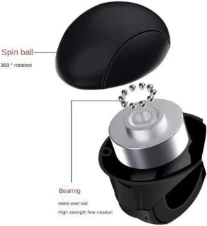 ANER Steering Wheel Spinner Knob, Universal Vehicle Steering Wheel Spinner, Metal Bearing Steering Driving Helper Booster, for All Cars, Trucks, Semis, Tractors, Boats-B0DWTR9THY