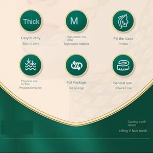 Reduce Double Chin Lift Up Face Strap Belt Mask Elasticity Anti-Wrinkle Lift Oval Mask Reusable Beauty Face Slimming Strap Neck-B0DFS8BRRS