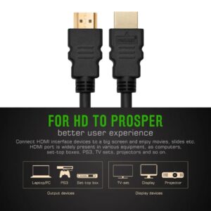 HDMI-compatible Cable Video Cables Gold Plated 1.4 4K 1080P 3D Cable for HDTV Splitter Switcher 0.3m 1m 1.5m HDMI to HDMI Cable (1 M)-B0DWJ1CW8W