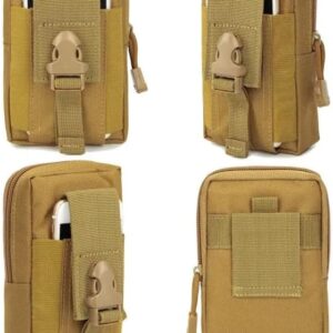 51RN25ns+tL._AC_ Men Tactical Molle Pouch Belt Waist Bag Edc Phone Pocket Fanny Pack Running Camping Bags Soft Back Hunting Accessories -18X10Cm (Green)-B0DFYW9V9H