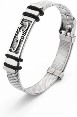 1Pcs -Trend Stainless Steel Scorpion Bracelet Charming Men's Bracelet New Fashion Jewelry Accessories Party Valentine's Day Gift-B0DL4J8BSG