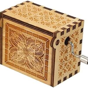 (1 PC) I Love You Daddy Three Thousand Times Handcrafted musicbox Color Brown Wooden-B0C7RJ2ZNY