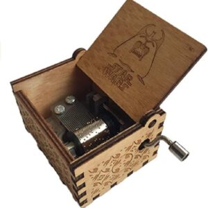 Notherss Wooden Hand Crank Star Wars Mechanical Music Box Gift-B09Y1YCXV1