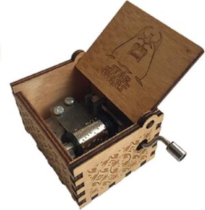 Notherss Wooden Hand Crank Star Wars Mechanical Music Box Gift-B09Y1YCXV1