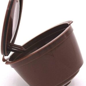51VFVeTckpL._AC_SL1000_ 1 Pcs With Plastic Spoon & Cleaning Bruch - Coffee Filters - For the Dulce Gusto Plastic Reusable Coffee Capsules Compatible with the Dolce Gusto Discreet Cup Refill, Use 250 Times-B0C4JW28SY
