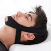 [1 PC] Tcare 1Piece Snoring Chin Strap Adjustable Anti Snore Chin Strap Support Stop Snoring- Natural and Instant Snore Relief Jaw Belt [Black]-B0DWZKZ22D