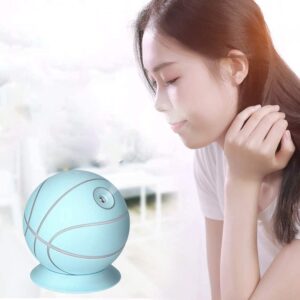 Humidifier Sterile Air Mini Creative Diffuser Aroma Basketball LED Light - Blue-B0923N94H9